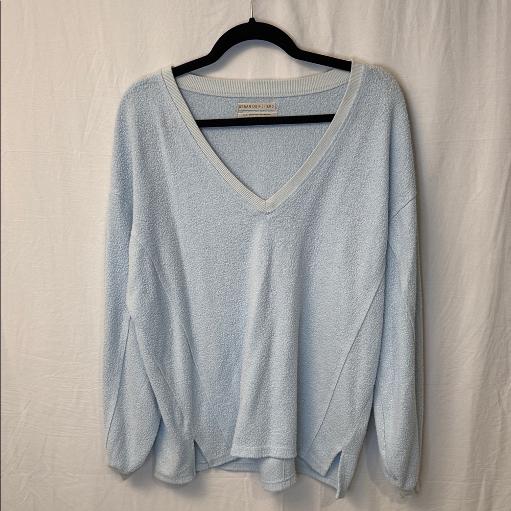 Urban Outfitters Sky Blue V-Neck Sweater